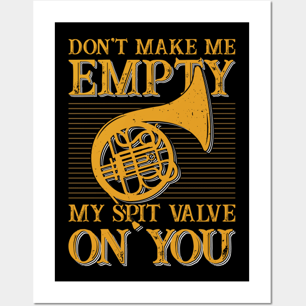 Funny French Horn Player Gift Wall Art by Dolde08